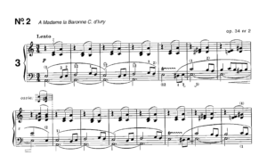 ワルツ３番楽譜